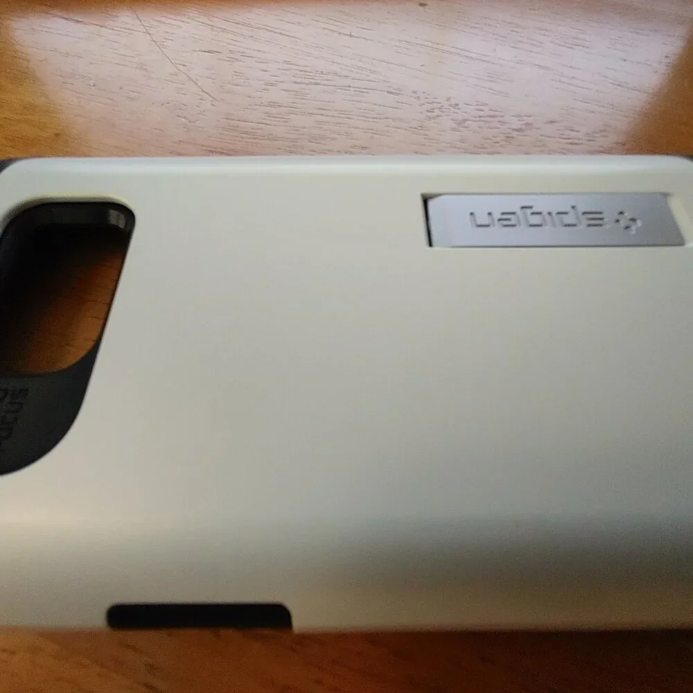 CELL PHONE COVER Spigen Black & White Slim Armour